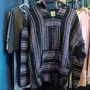 Stylish Black and Purple Unisex Sweater